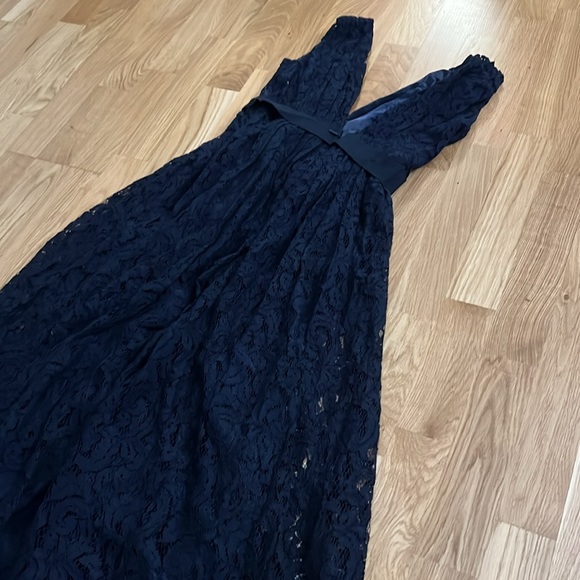 NWT CH by Carolina Herrera navy lace maxi dress - Picture 13 of 14